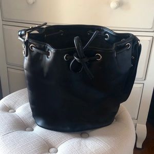 Vegan Leather Bucket Bag